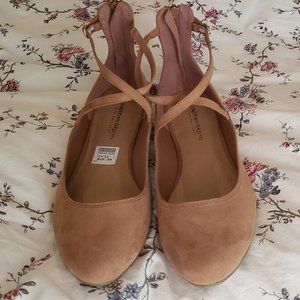 NWT Christian Siriano Ankle Strap Flats 12